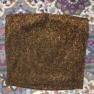 Glitter tube top
